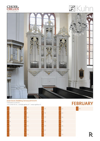 Choir & Organ Calendar 2016
